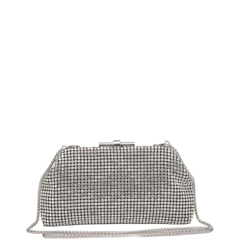 Urban Expressions Delfina Evening Clutch, Silver
